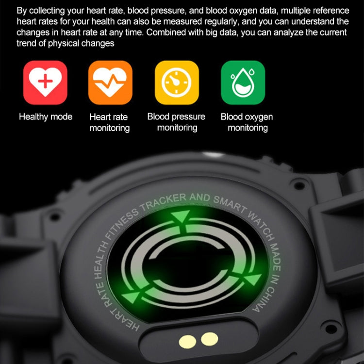 i2 Sports Smart Watch, Support Heart Rate / Blood Pressure / Oximeter Monitor